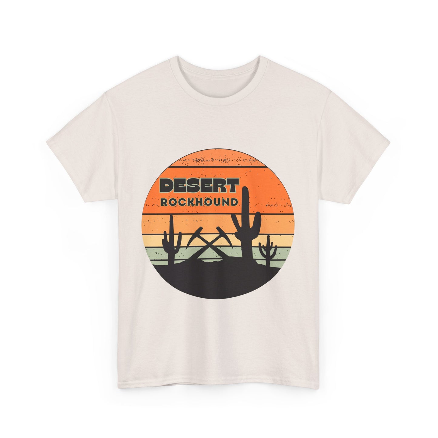 Desert Rockhound Unisex Heavy Cotton Tee Shirt - Perfect for Rock Lovers From Arizona, New Mexico, Utah, California, Texas