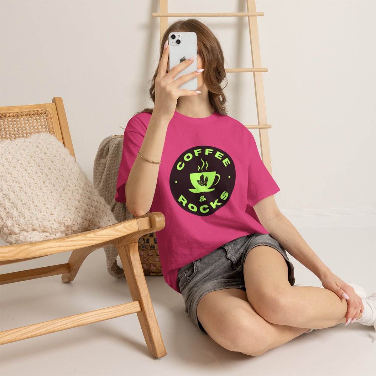 Coffee & Rocks Unisex Heavy Cotton Tee - Perfect for Geologist Coffee Lovers