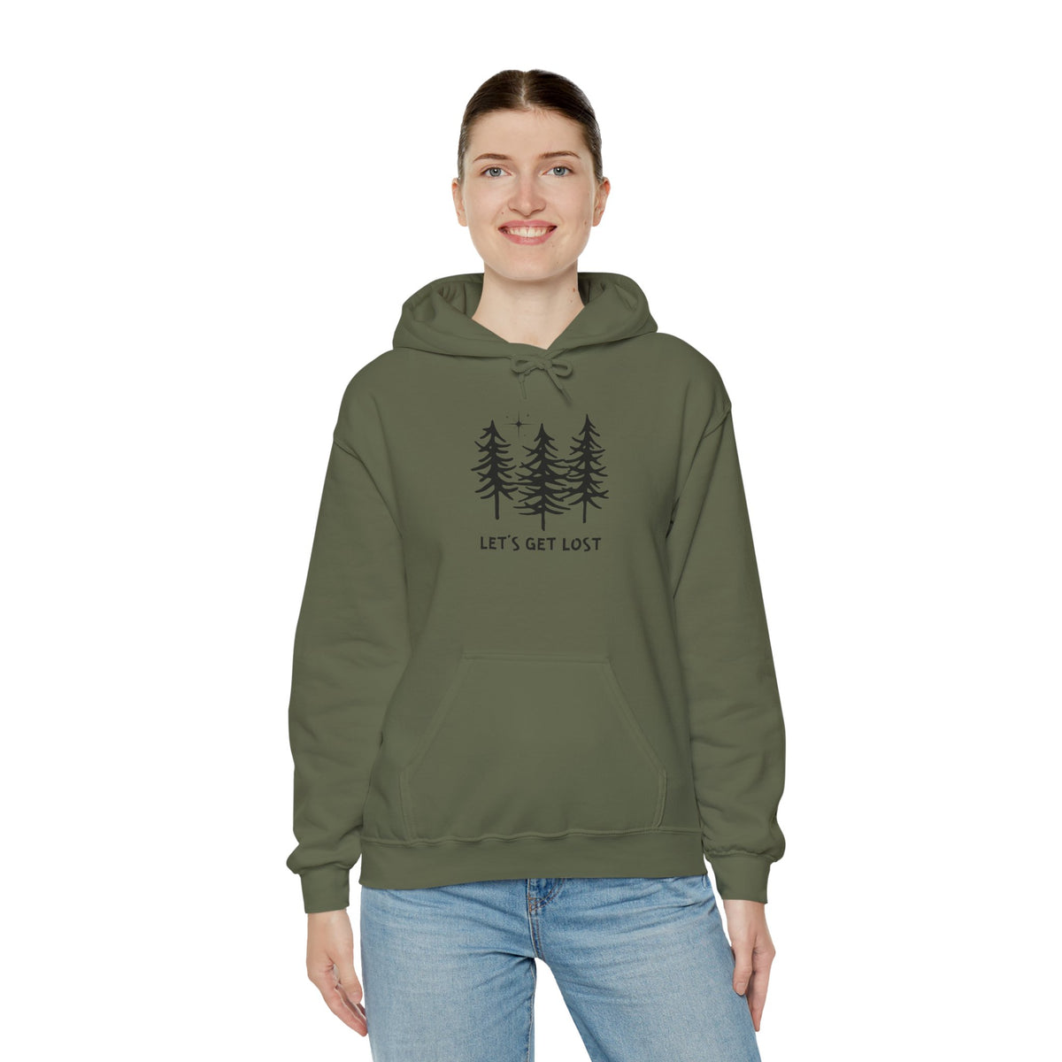 Let's Get Lost Unisex Hoodie Adventure Sweatshirt for Nature Lovers Rockhounds