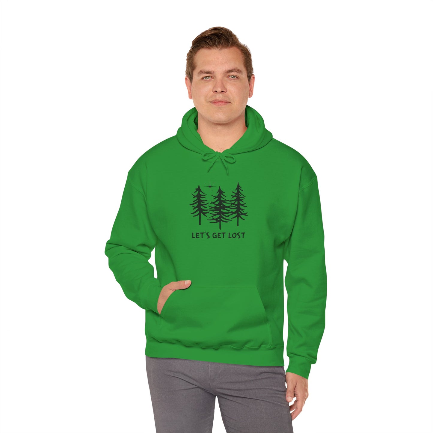 Let's Get Lost Unisex Hoodie Adventure Sweatshirt for Nature Lovers Rockhounds