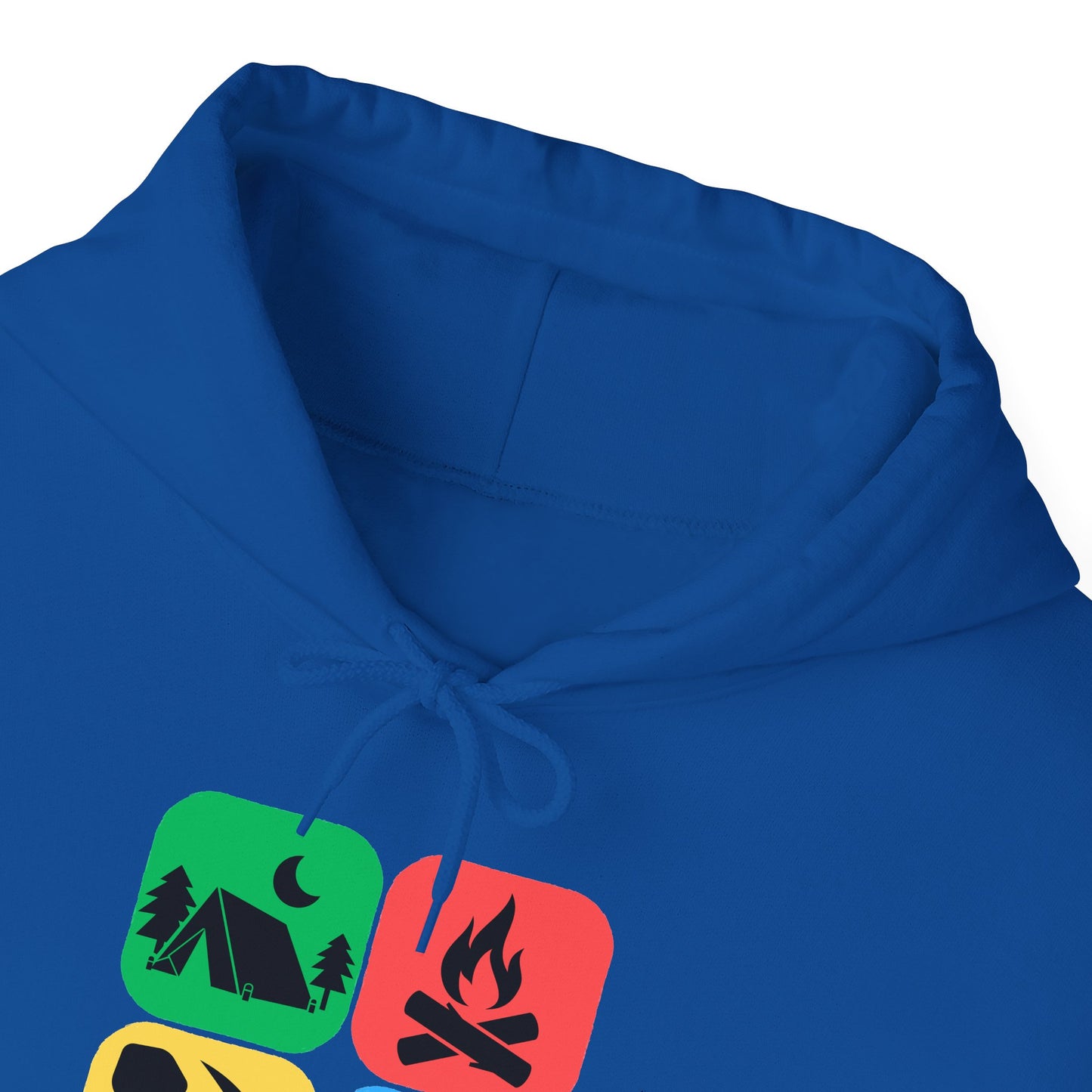 Color Block Icon Rockhound Hoodie Camping Adventure Unisex Hooded Sweatshirt