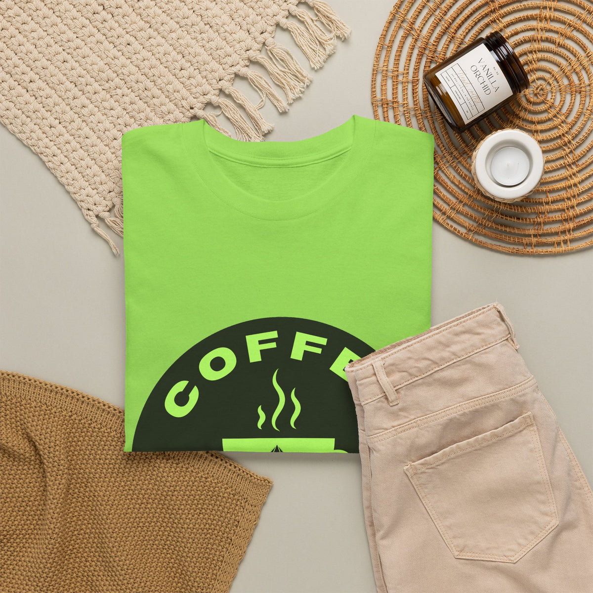 Coffee & Rocks Unisex Heavy Cotton Tee - Perfect for Geologist Coffee Lovers