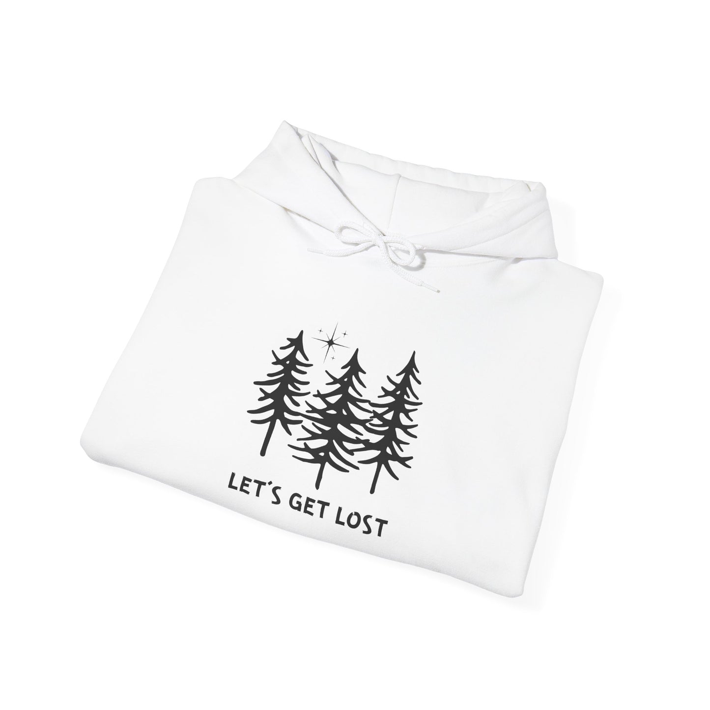 Let's Get Lost Unisex Hoodie Adventure Sweatshirt for Nature Lovers Rockhounds