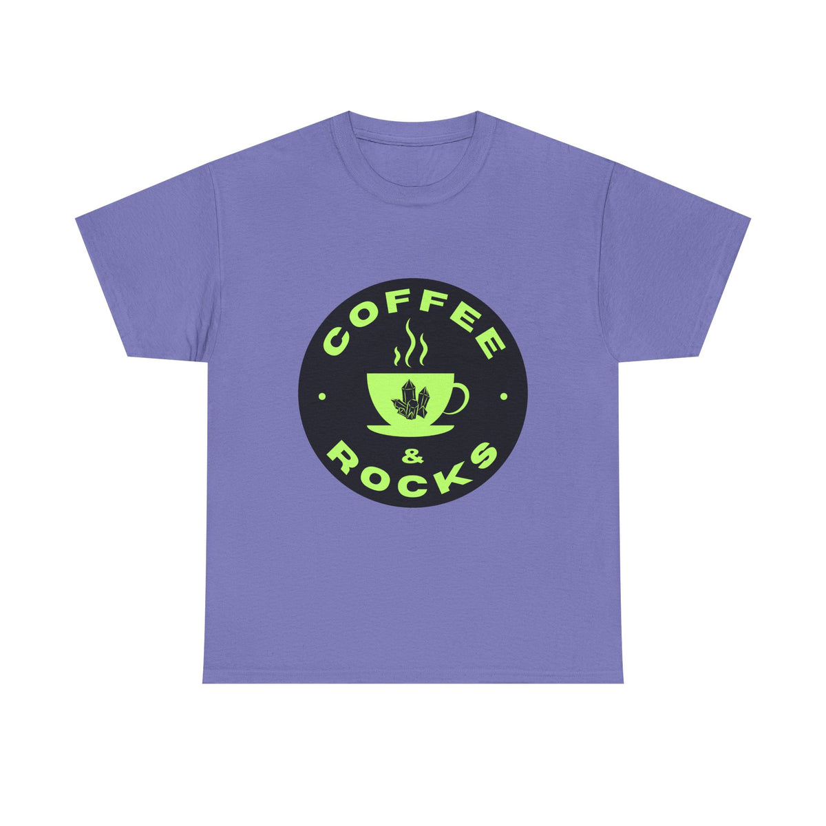 Coffee & Rocks Unisex Heavy Cotton Tee - Perfect for Geologist Coffee Lovers