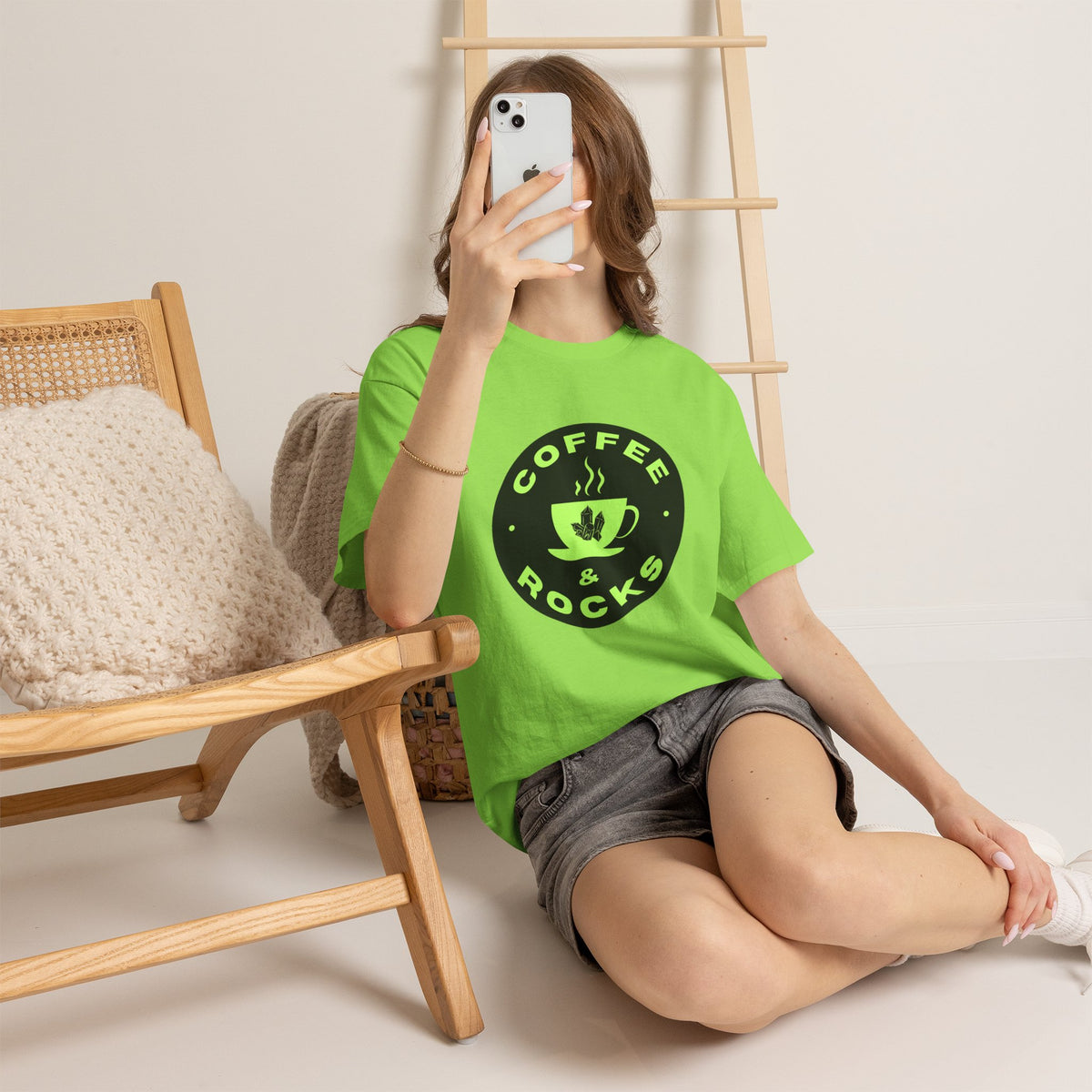 Coffee & Rocks Unisex Heavy Cotton Tee - Perfect for Geologist Coffee Lovers
