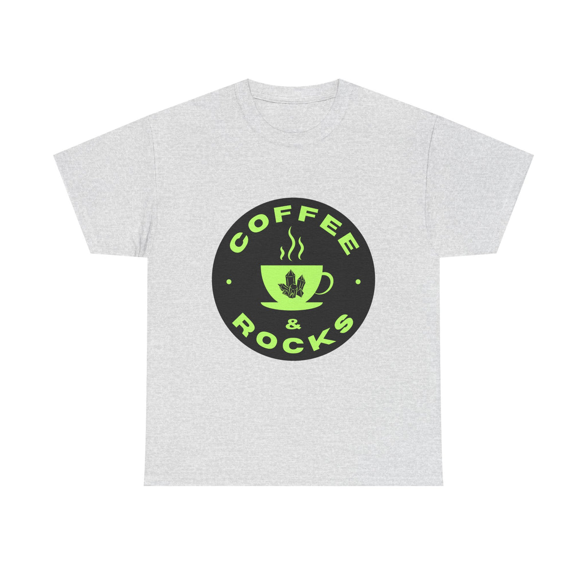 Coffee & Rocks Unisex Heavy Cotton Tee - Perfect for Geologist Coffee Lovers