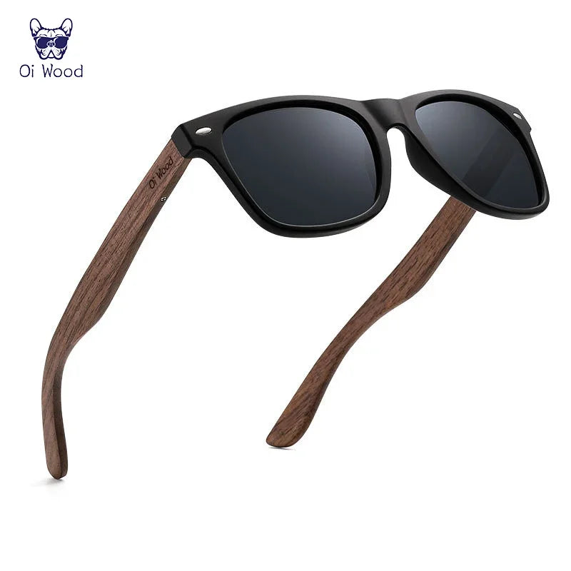 Oi Wood Brand Natural Wooden Sunglasses Men Women Polarized Fashion Sun Glasses Original Wood