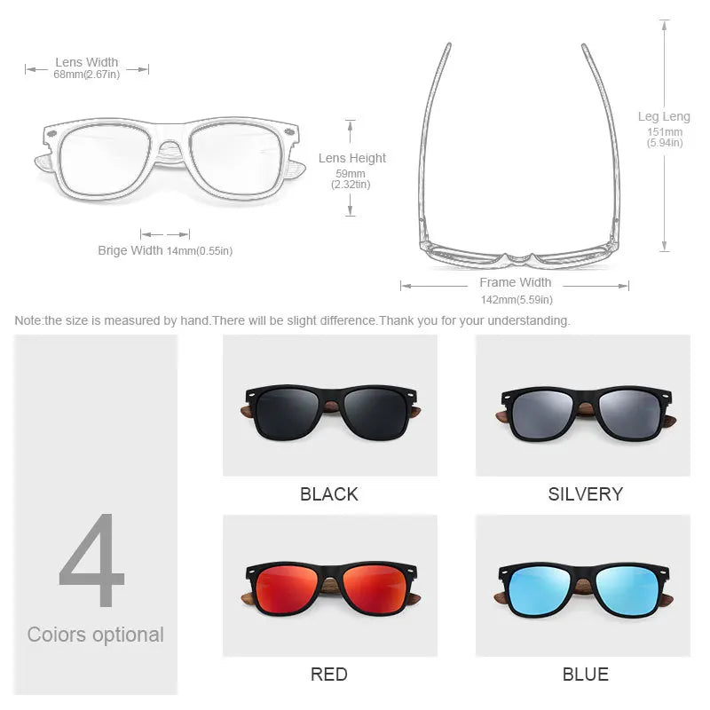 Oi Wood Brand Natural Wooden Sunglasses Men Women Polarized Fashion Sun Glasses Original Wood