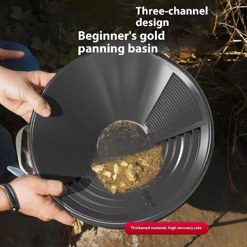 14 Inch Gold Pan Plastic Basin Mining Riffle Dredging Prospecting River Tool Mining Mine Mining Panning Kit Mining Mining Panning Mining Kit
