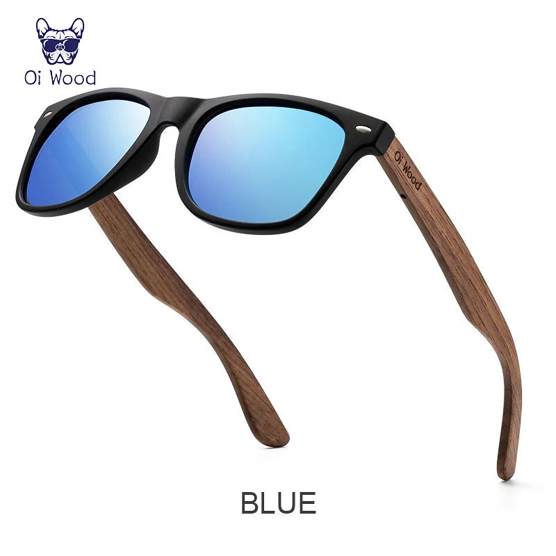 Oi Wood Brand Natural Wooden Sunglasses Men Women Polarized Fashion Sun Glasses Original Wood