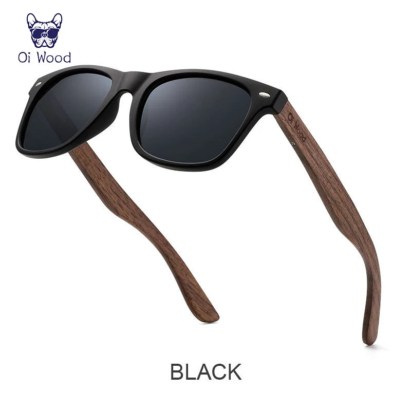 Oi Wood Brand Natural Wooden Sunglasses Men Women Polarized Fashion Sun Glasses Original Wood