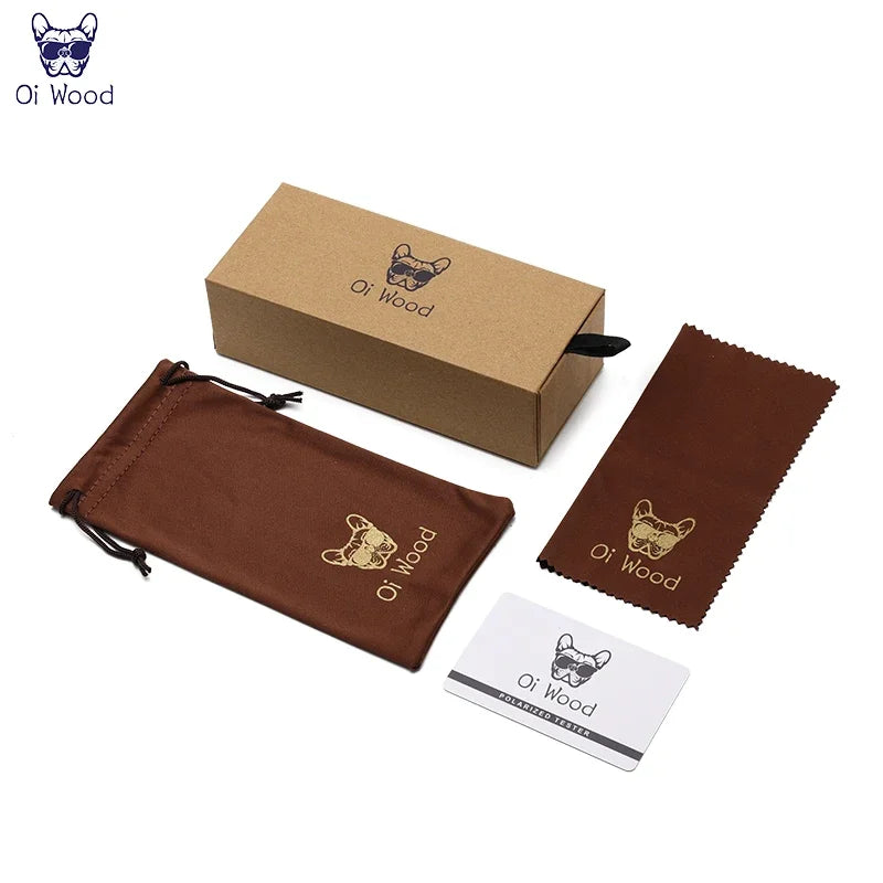 Oi Wood Brand Natural Wooden Sunglasses Men Women Polarized Fashion Sun Glasses Original Wood