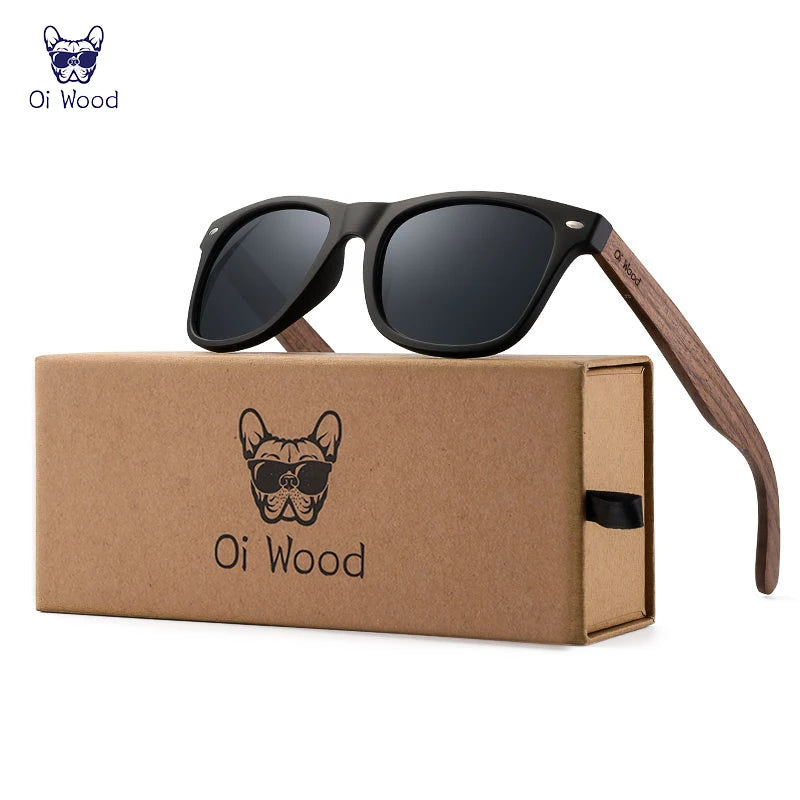 Oi Wood Brand Natural Wooden Sunglasses Men Women Polarized Fashion Sun Glasses Original Wood