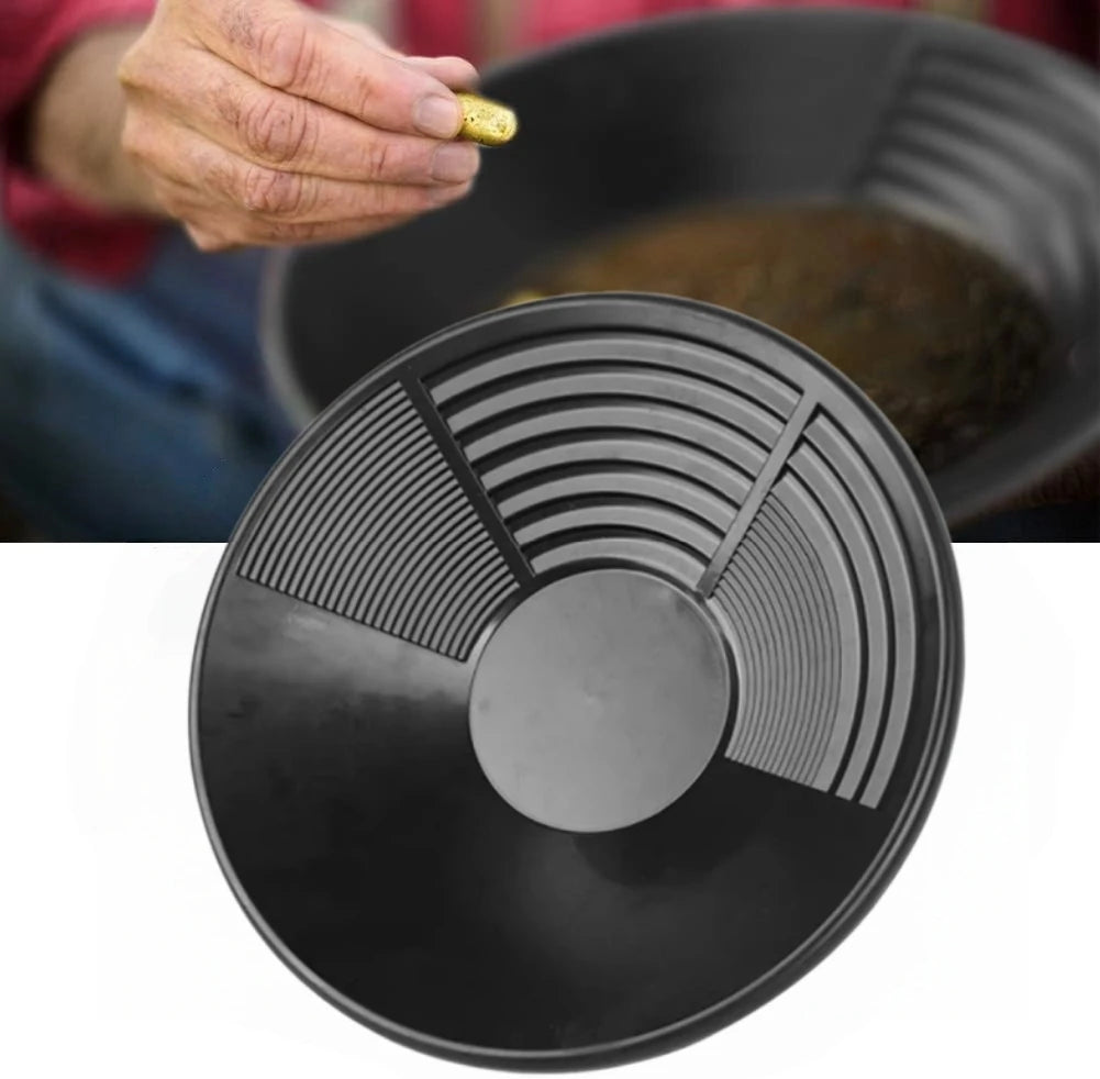 14 Inch Gold Pan Plastic Basin Mining Riffle Dredging Prospecting River Tool Mining Mine Mining Panning Kit Mining Mining Panning Mining Kit