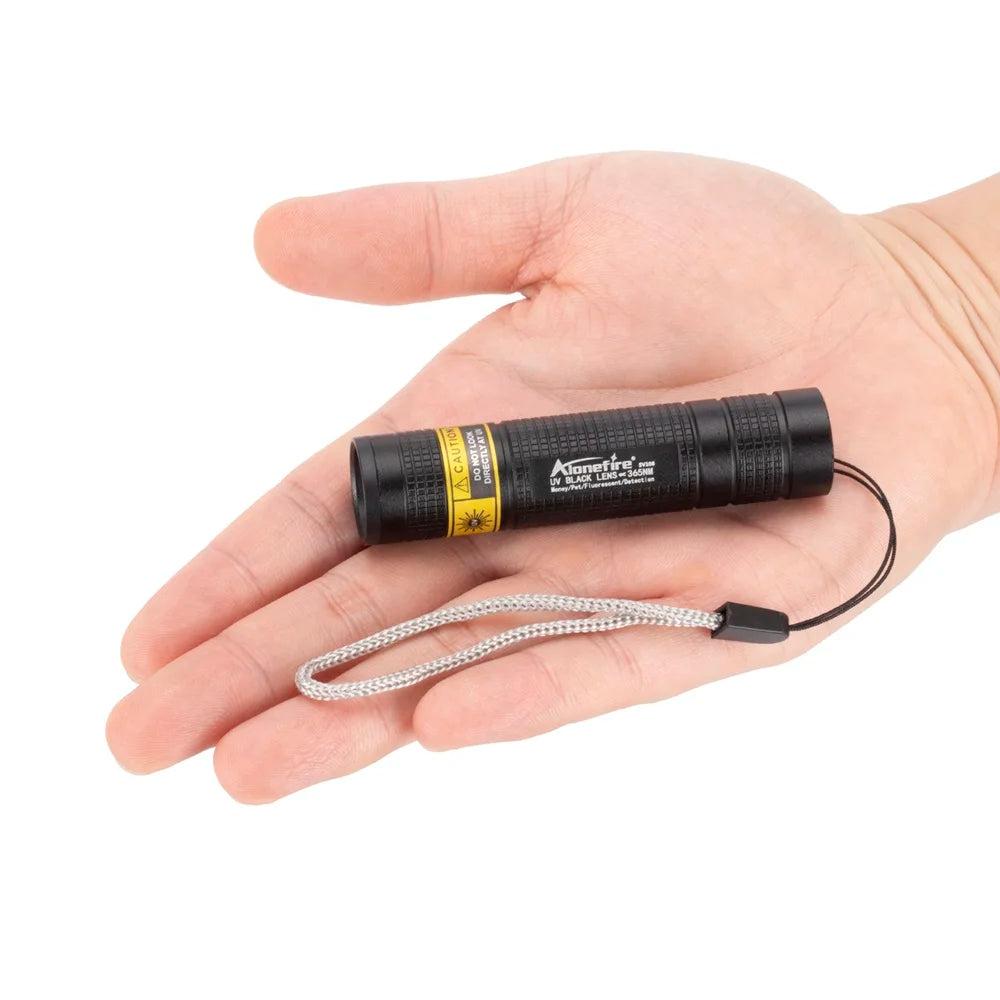365nm Mini UV Led Blacklight Flashlight Usb Rechargeable Geology Yooperlites Fluorescent Rocks Mineral Light