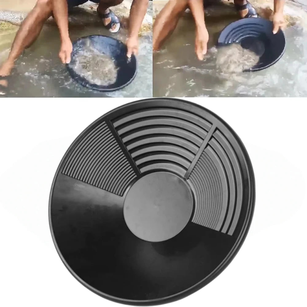14 Inch Gold Pan Plastic Basin Mining Riffle Dredging Prospecting River Tool Mining Mine Mining Panning Kit Mining Mining Panning Mining Kit