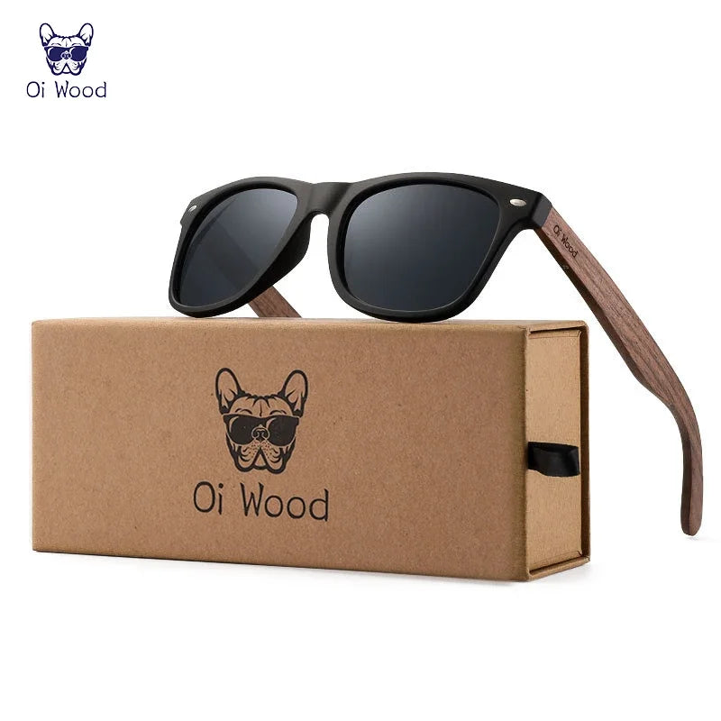 Oi Wood Brand Natural Wooden Sunglasses Men Women Polarized Fashion Sun Glasses Original Wood