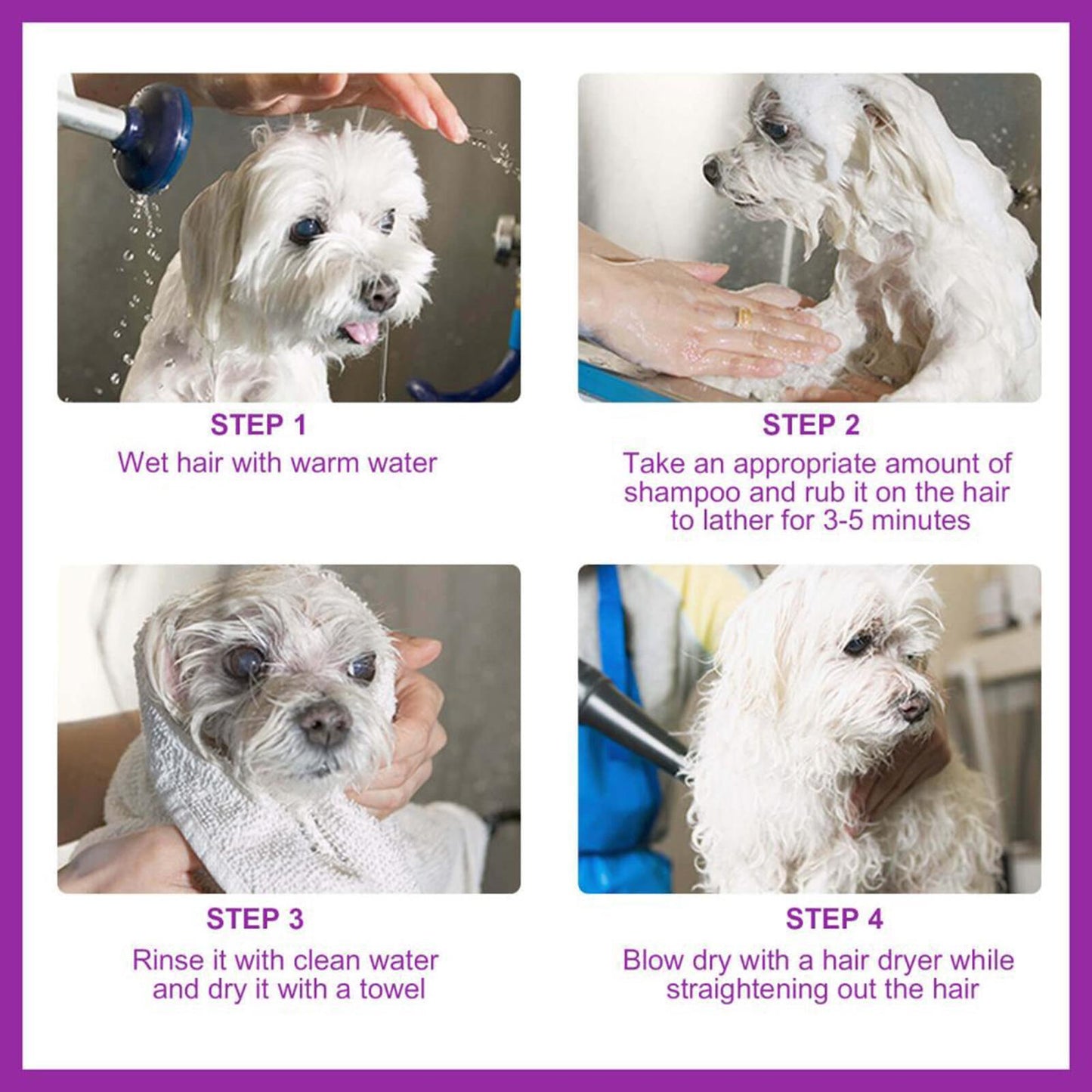 Pet Shampoo and Conditioner Lavender Oil for Dogs and Cats