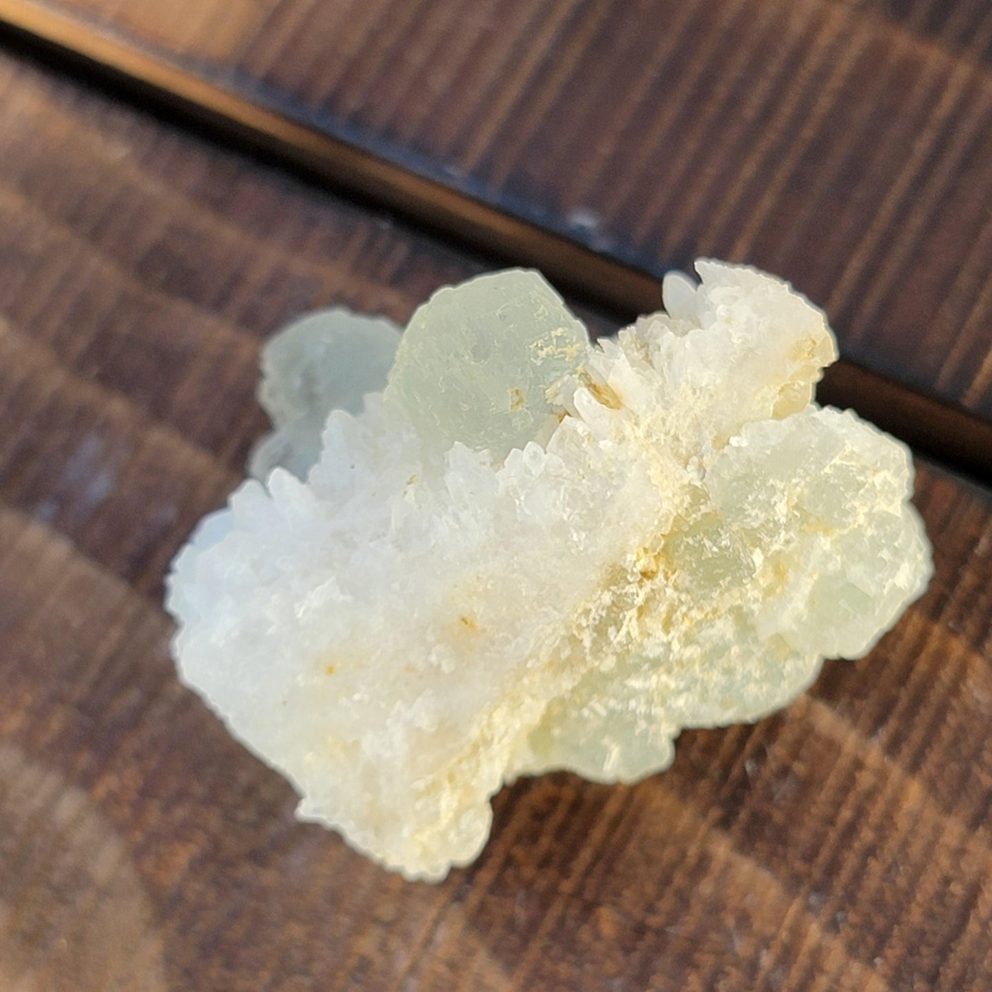 Rare Cubo-Octahedral Fluorite Crystals on Quartz – 34.79g - 3 Clowns Pocket, Arizona – Translucent Green Fluorescent Mineral