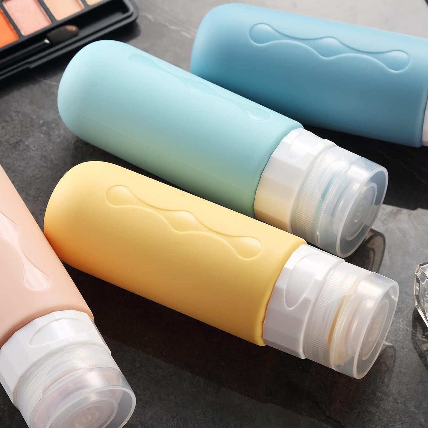 Adventure Ready Leakproof Refillable Silicone Travel Bottles Set for Shampoo, Body Wash, Etc
