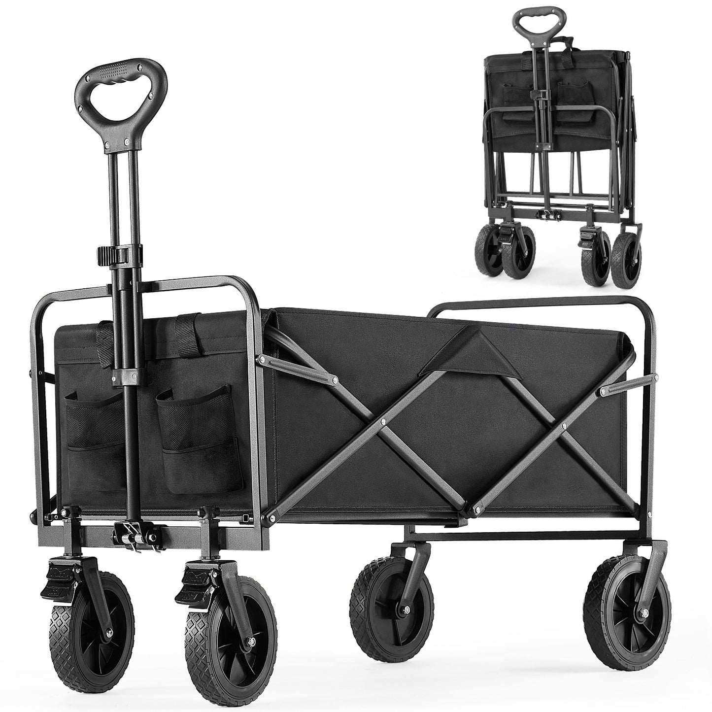 Foldable Wagon For Camping And Shopping, Great for Rock Shows!