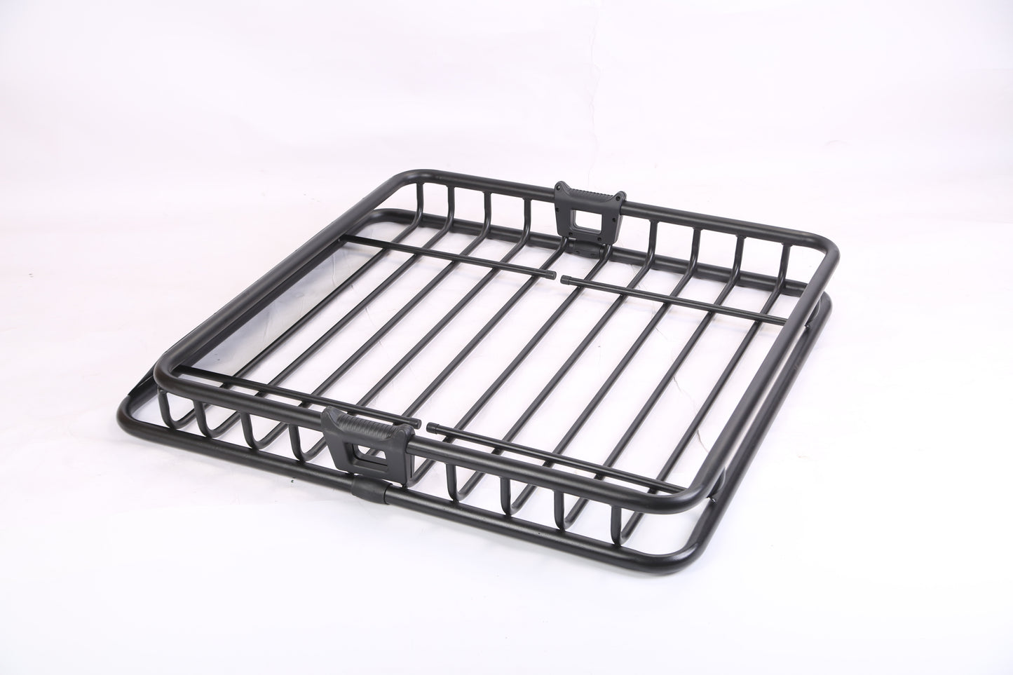 Universal 63"x39" Steel Roof Rack Cargo Carrier Heavy-Duty Car Top Luggage Basket with Hook Straps & Elastic Net