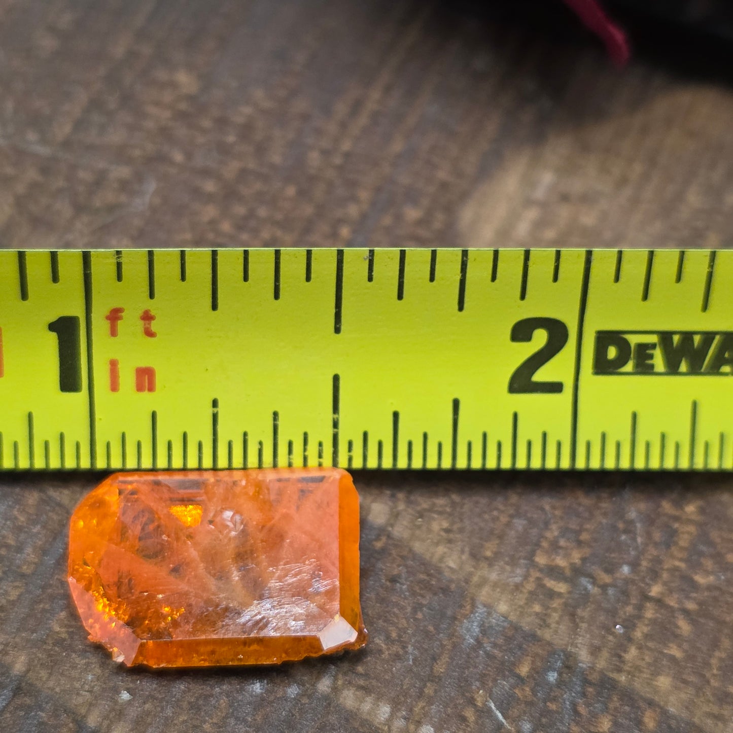 Stunning Half Inch Wulfenite Crystal | Orange Mineral | Red Cloud Mine | La Paz County | Arizona | Raw Stone