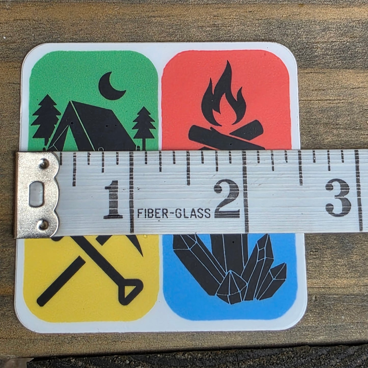 Camping Adventure Sticker | Geology Gift | Rockhound Sticker for Phone Case, Coffee Mug, or Laptop