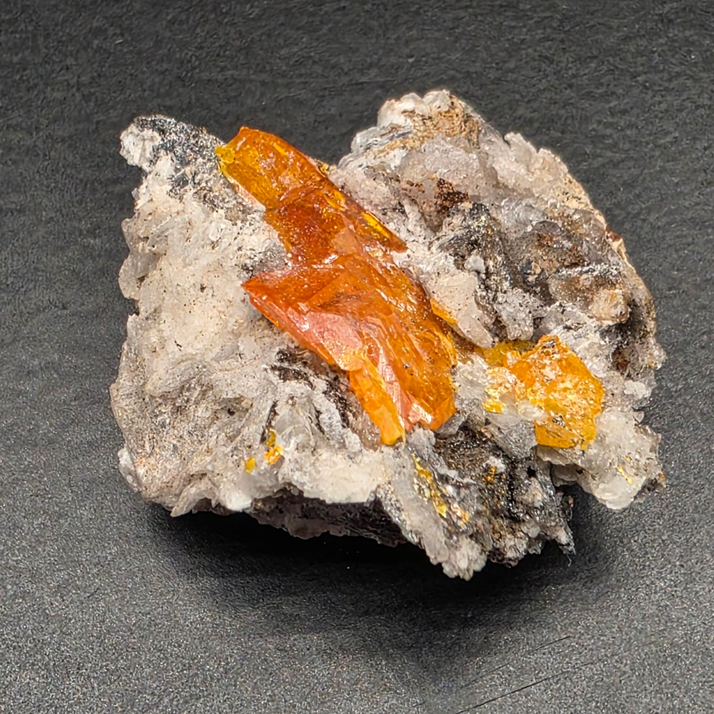Arizona Wulfenite Rock | Orange Crystals | South Geronimo Mine | La Paz County | Arizona | Raw Stone