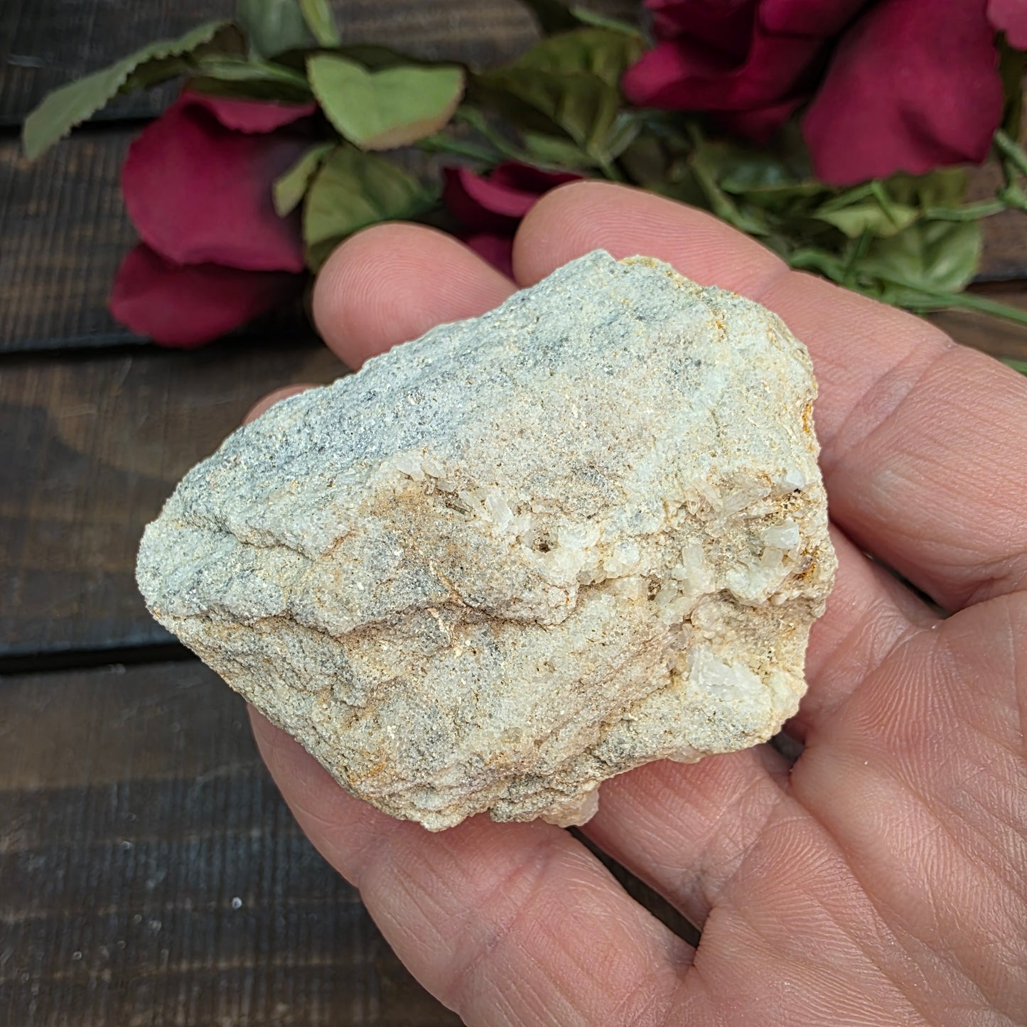 Arkansas Quartz Crystal Cluster: Raw Mineral Specimen, Hand Mined (63.81 grams)