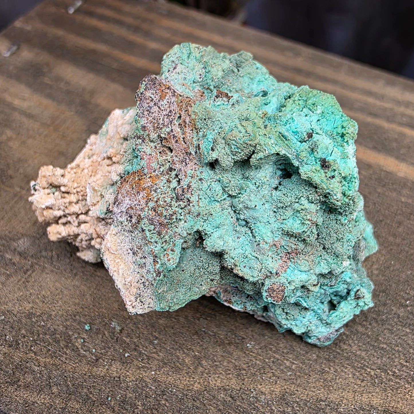 Green Copper Ore Rock Specimen | Jerome, Arizona | Raw Copper Carbonate Stone | 27.76 g