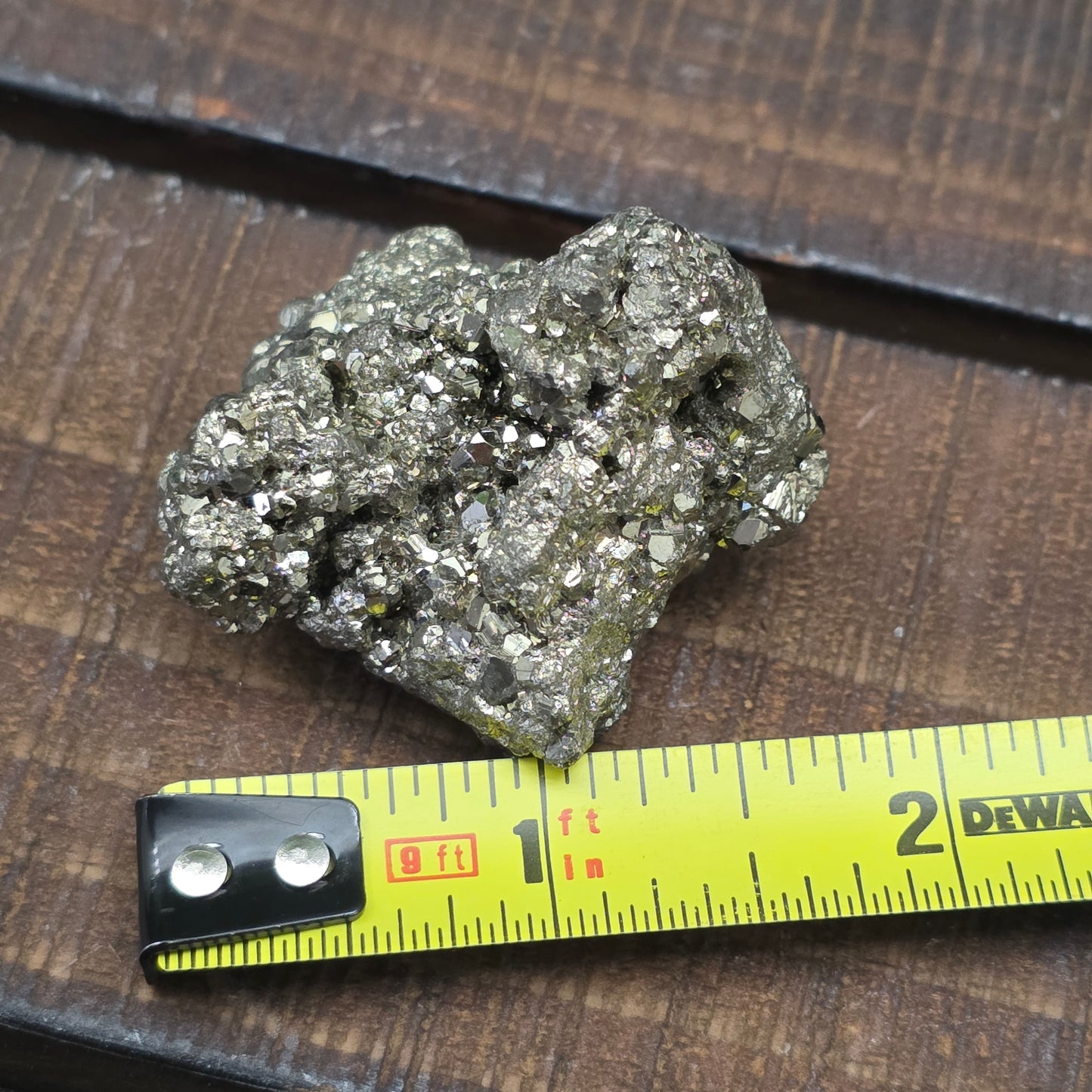 Pyrite Cluster Rock Specimen | Raw Natural Crystal Mineral | Fool's Gold | 67.92 g