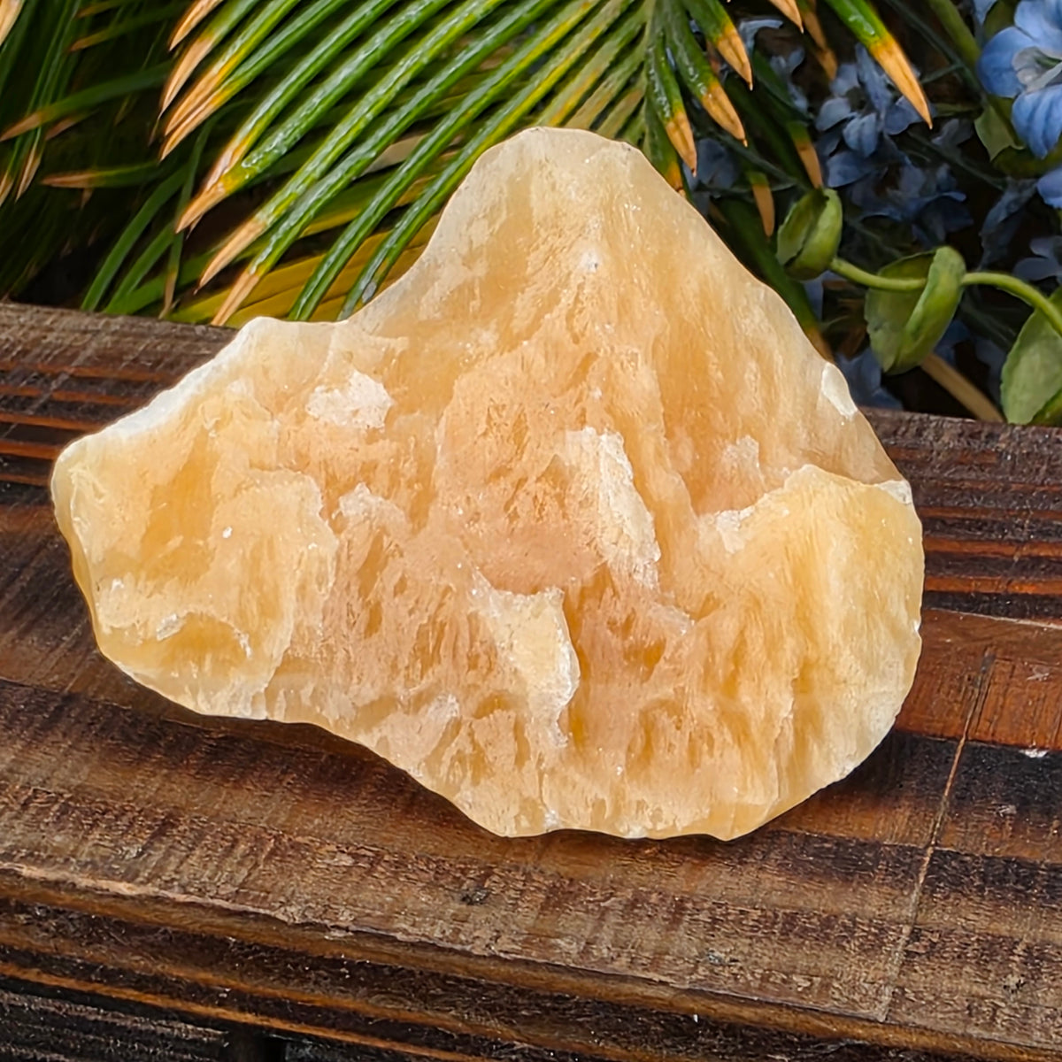 Orange Calcite Rough Crystal Mineral Specimen | 104.84 g
