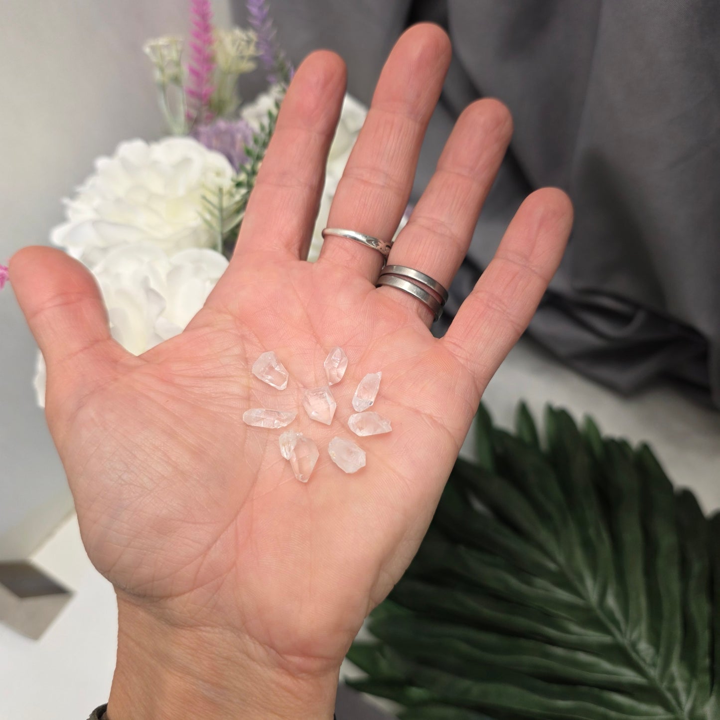 Eight Super Clear Arkansas Quartz Crystals | Beautiful Miniature Points | Mt. Ida