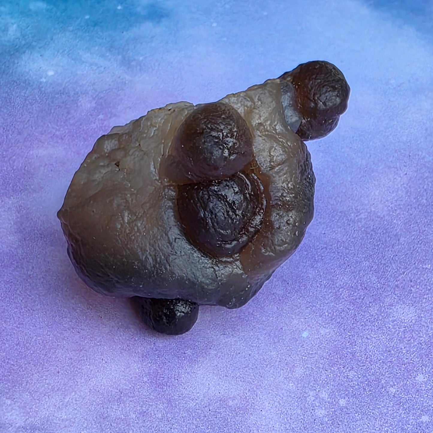 Truffle Chalcedony Rock Specimen, Raw Natural Mineral with Botryoidal Shape from Morocco