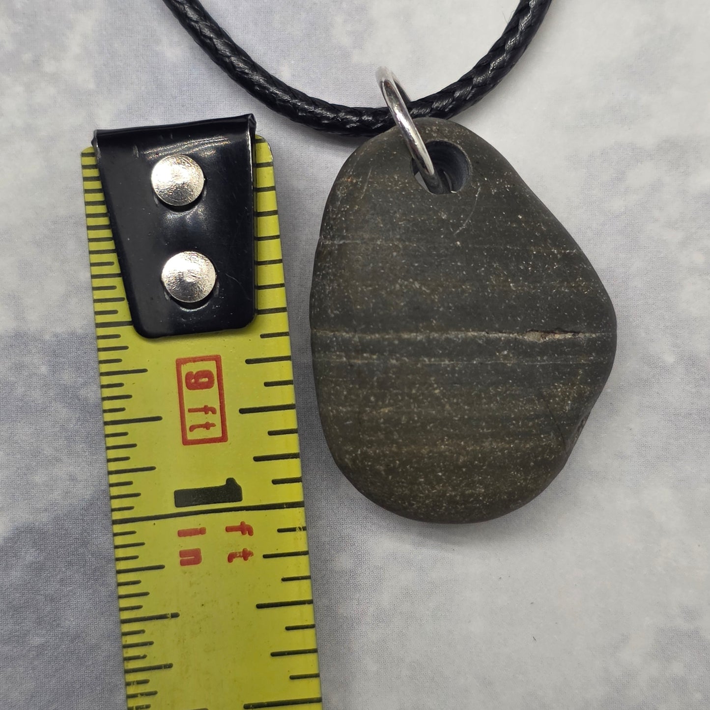 Natural Sedimentary Rock Necklace | Handmade River Stone Pendant | Adventure Jewelry for Nature Lovers