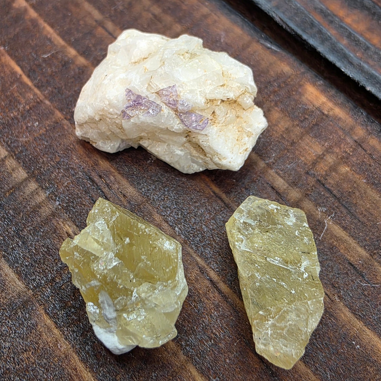Illinois Fluorite Specimens | Yellow Purple Raw Stones | Hardin County Minerals