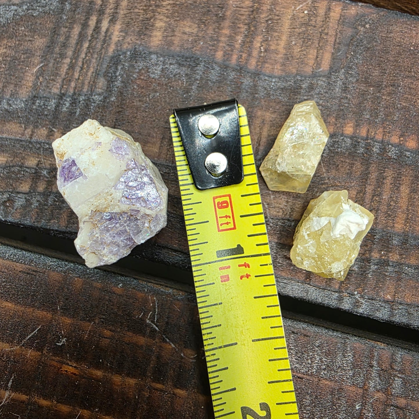 Illinois Fluorite Specimens | Yellow Purple Raw Stones | Hardin County Minerals