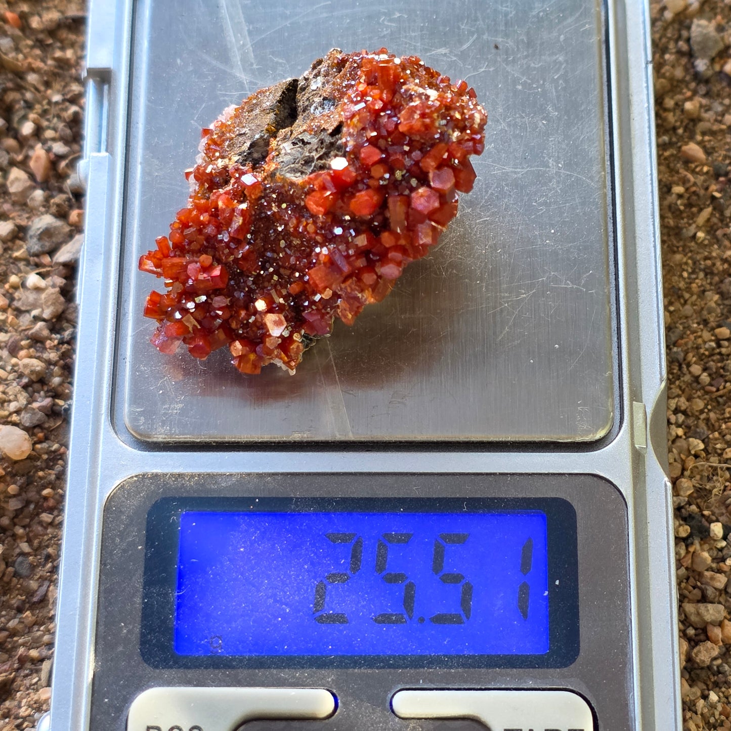 Arizona Vanadinite Rock | Red Crystals | La Paz County | Arizona | Raw Stone