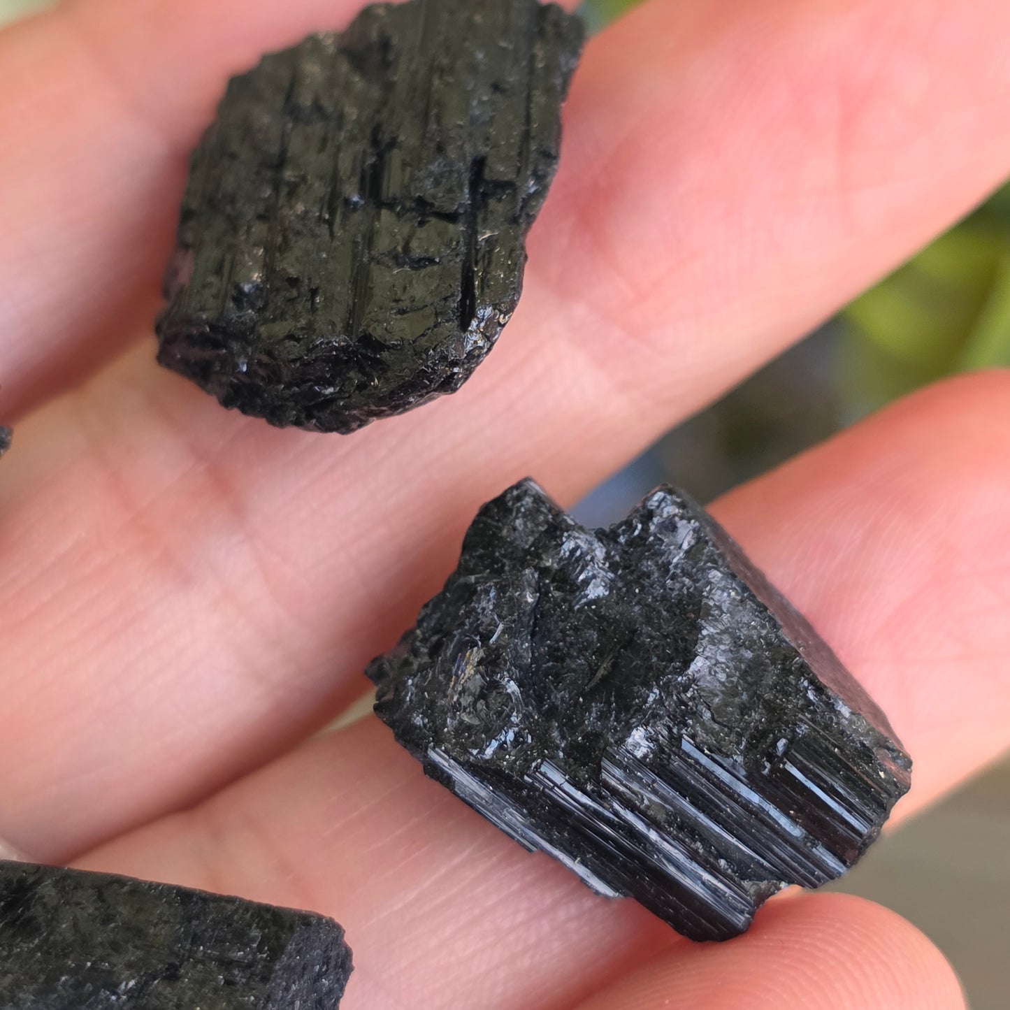Wholesale Black Tourmaline / Natural Schorl, Lot of 10 Small Pieces, 72 g Total