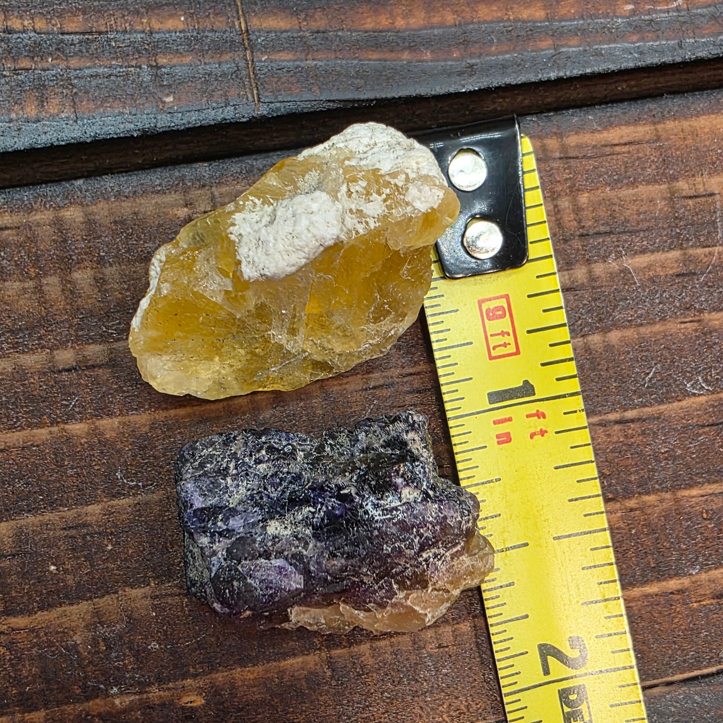 Illinois Fluorite Rock Specimens | Hardin County | IL | Raw Yellow and Purple Stones | Rough Minerals