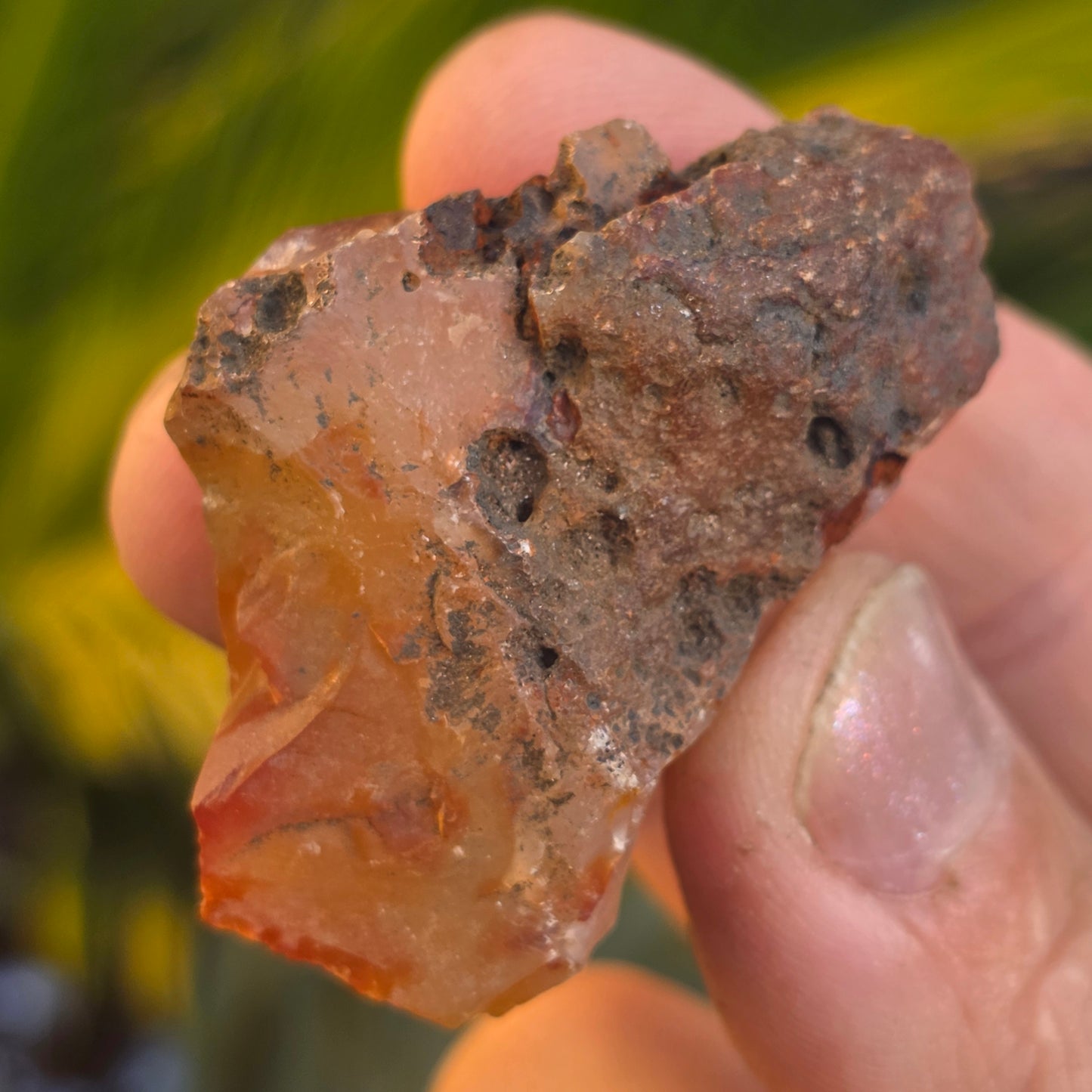 Carnelian Chalcedony Rock Specimen, Raw Natural Mineral