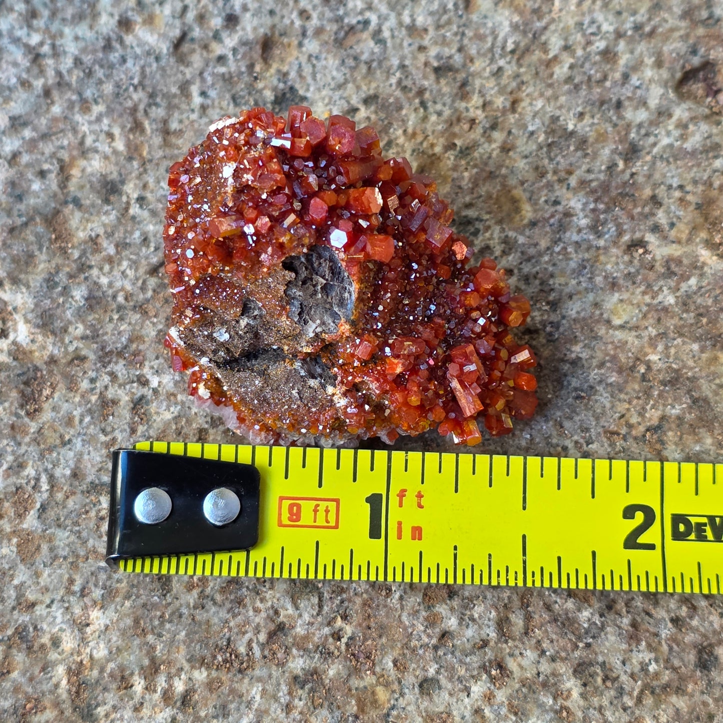 Arizona Vanadinite Rock | Red Crystals | La Paz County | Arizona | Raw Stone