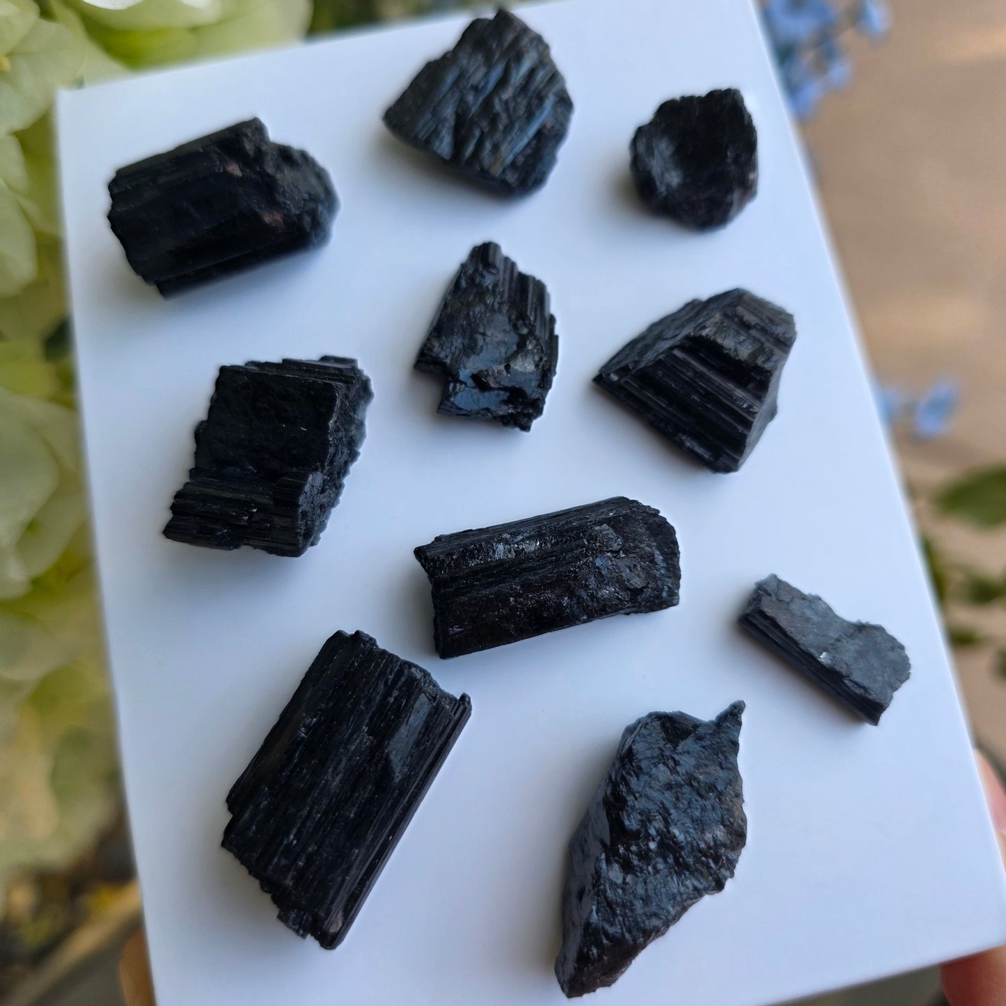 Wholesale Black Tourmaline / Natural Schorl, Lot of 10 Small Pieces, 72 g Total