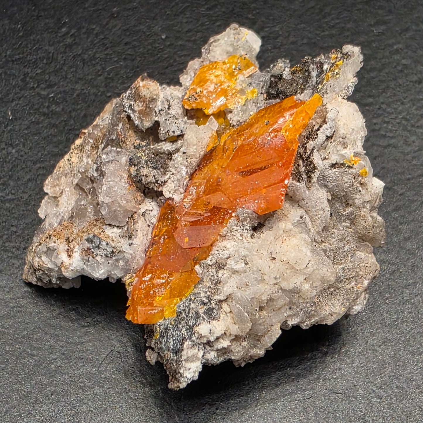 Arizona Wulfenite Rock | Orange Crystals | South Geronimo Mine | La Paz County | Arizona | Raw Stone
