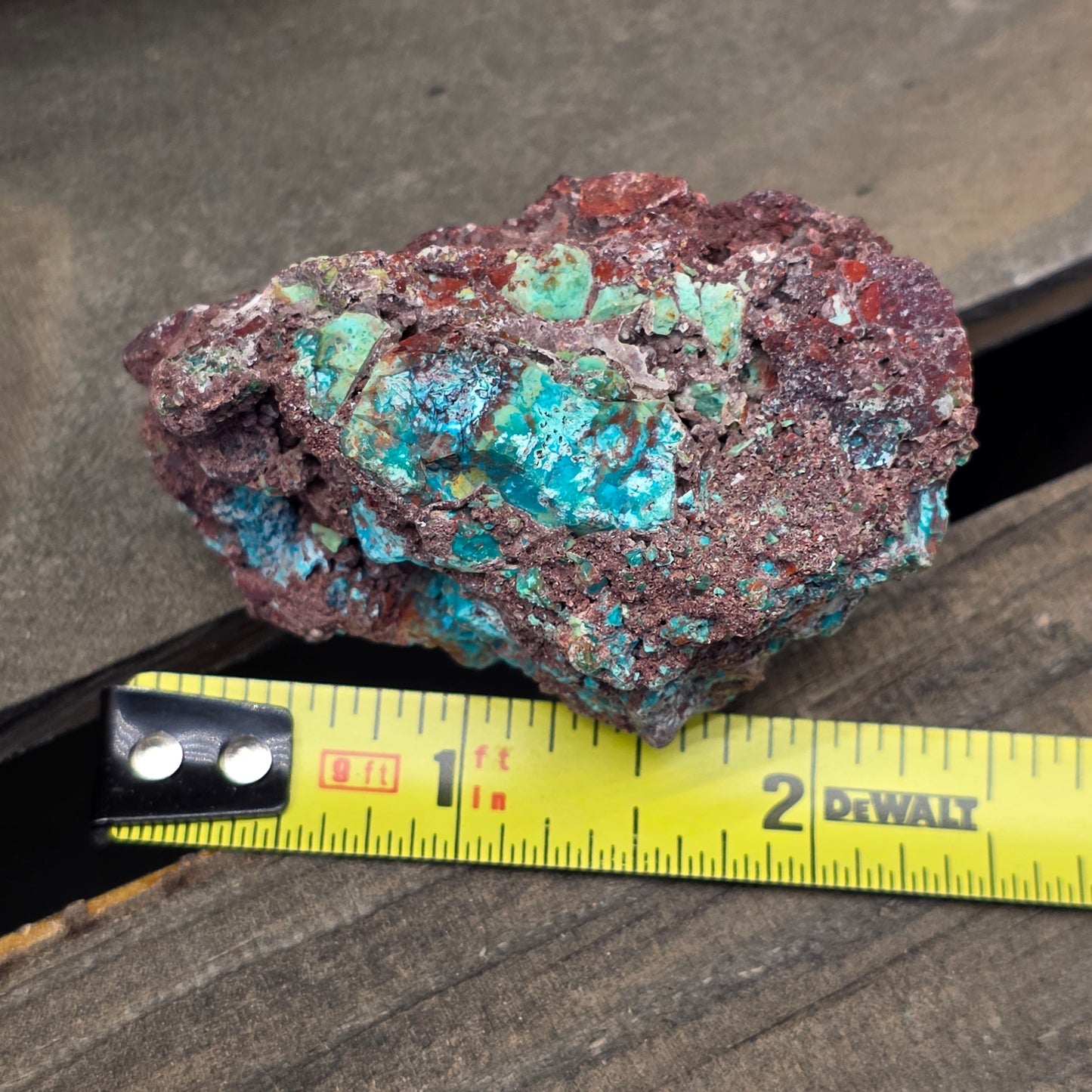 Blue and Green Chrysocolla Rock Specimen | Copper Ore | Planet Mine | Arizona | Raw Stone