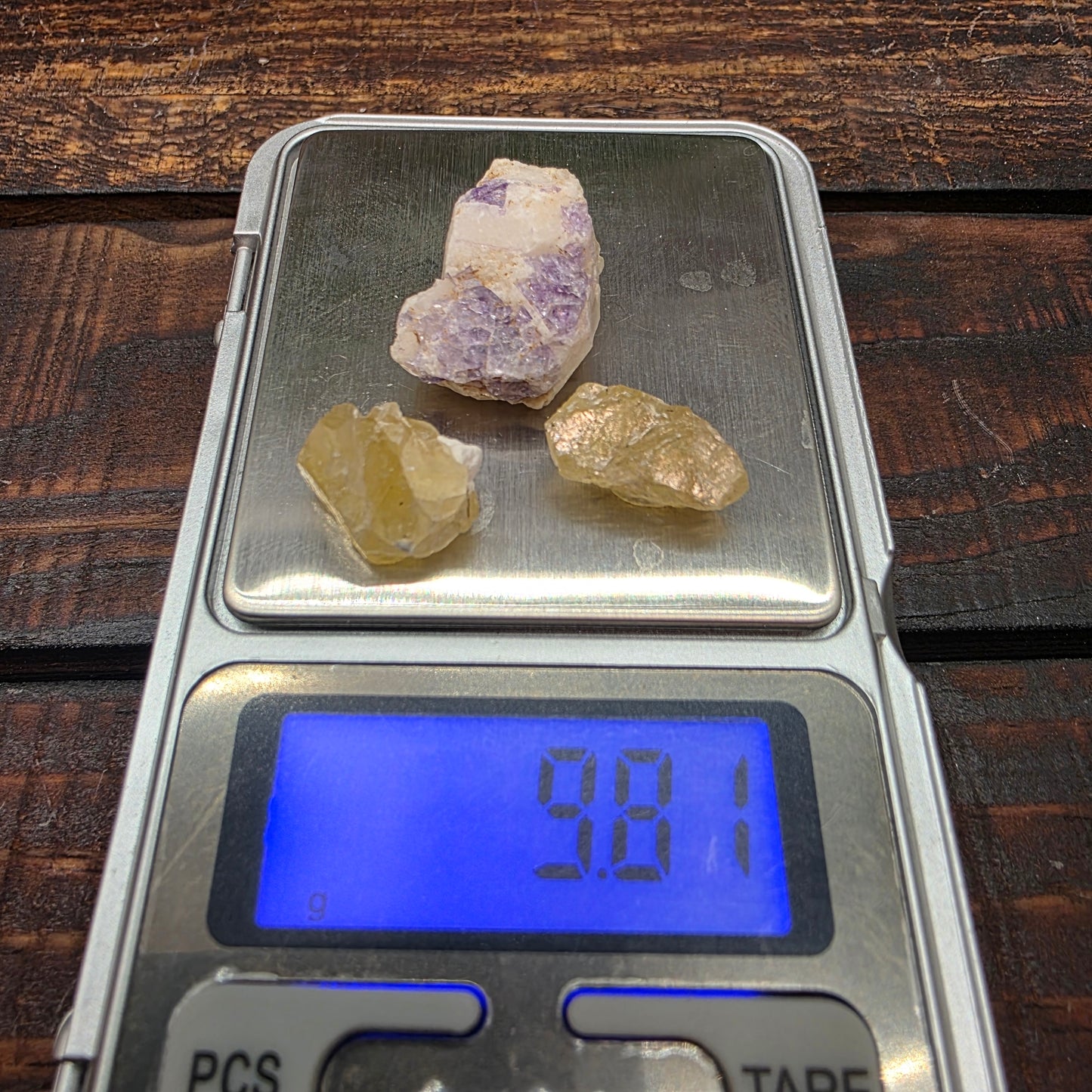 Illinois Fluorite Specimens | Yellow Purple Raw Stones | Hardin County Minerals