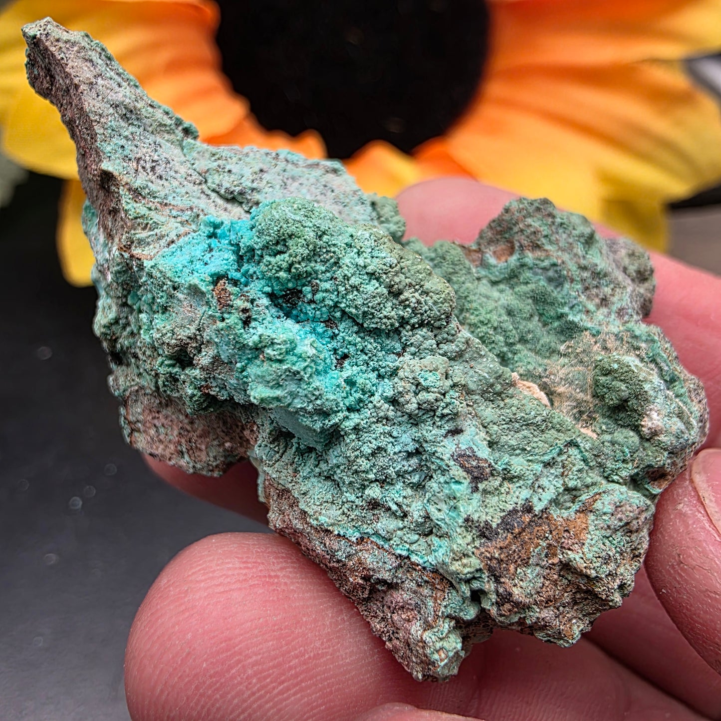Copper Carbonate Rock Specimen | Light Green Copper Ore Mineral | Jerome, Arizona | Raw Stone