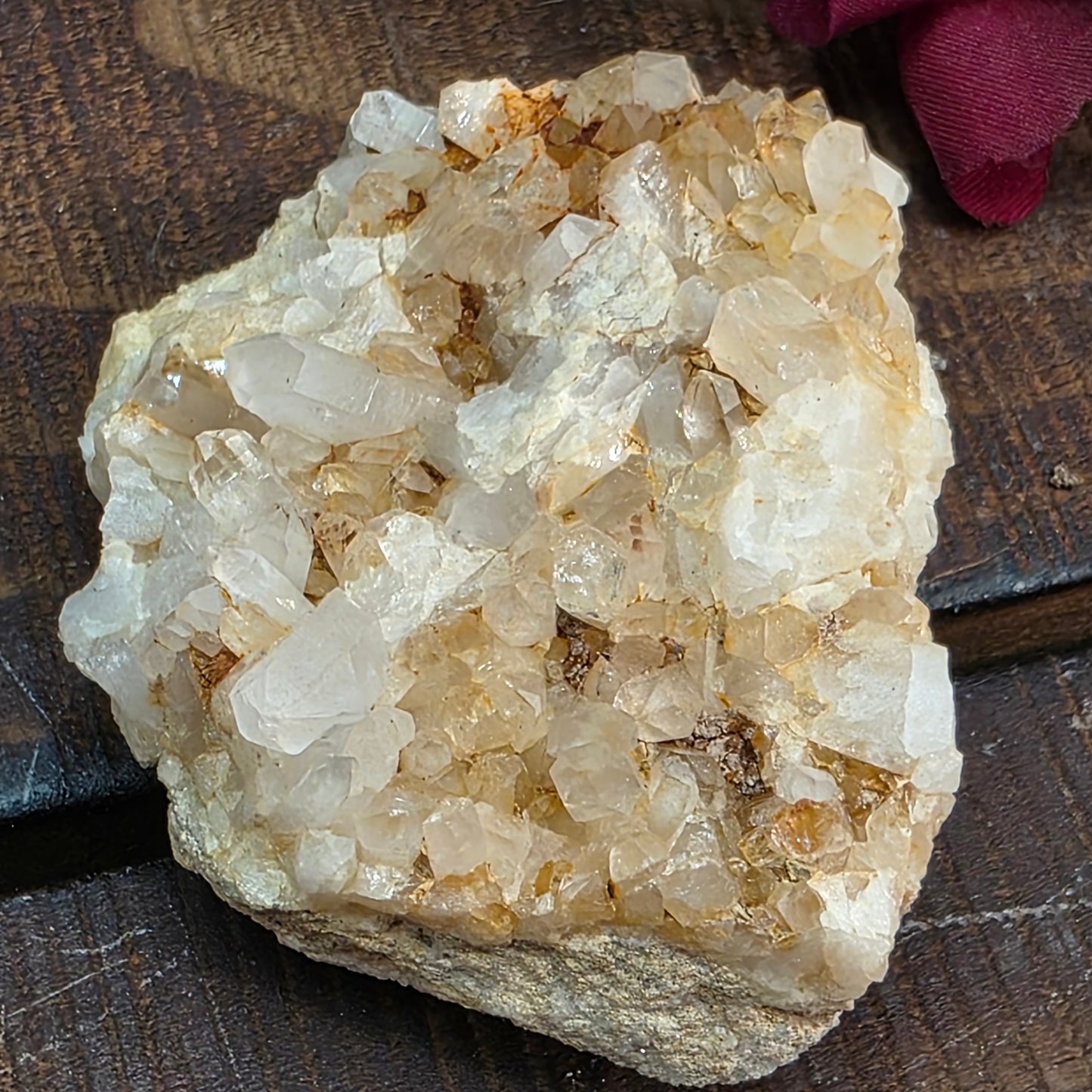 Arkansas Quartz Crystal Cluster: Raw Mineral Specimen, Hand Mined (63.81 grams)