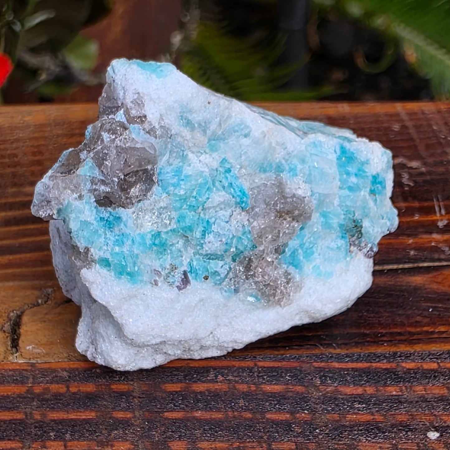 Amazonite with Smoky Quartz, White Quartz, and Mica Rock Specimen | Raw Natural Mineral | 33.44 g